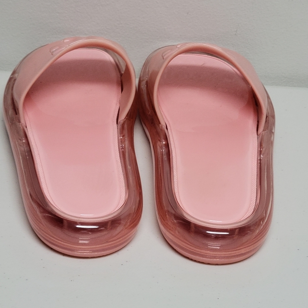 Tory Burch Bubble Jelly In Pink Slides Size 9B. - Picture 7 of 9